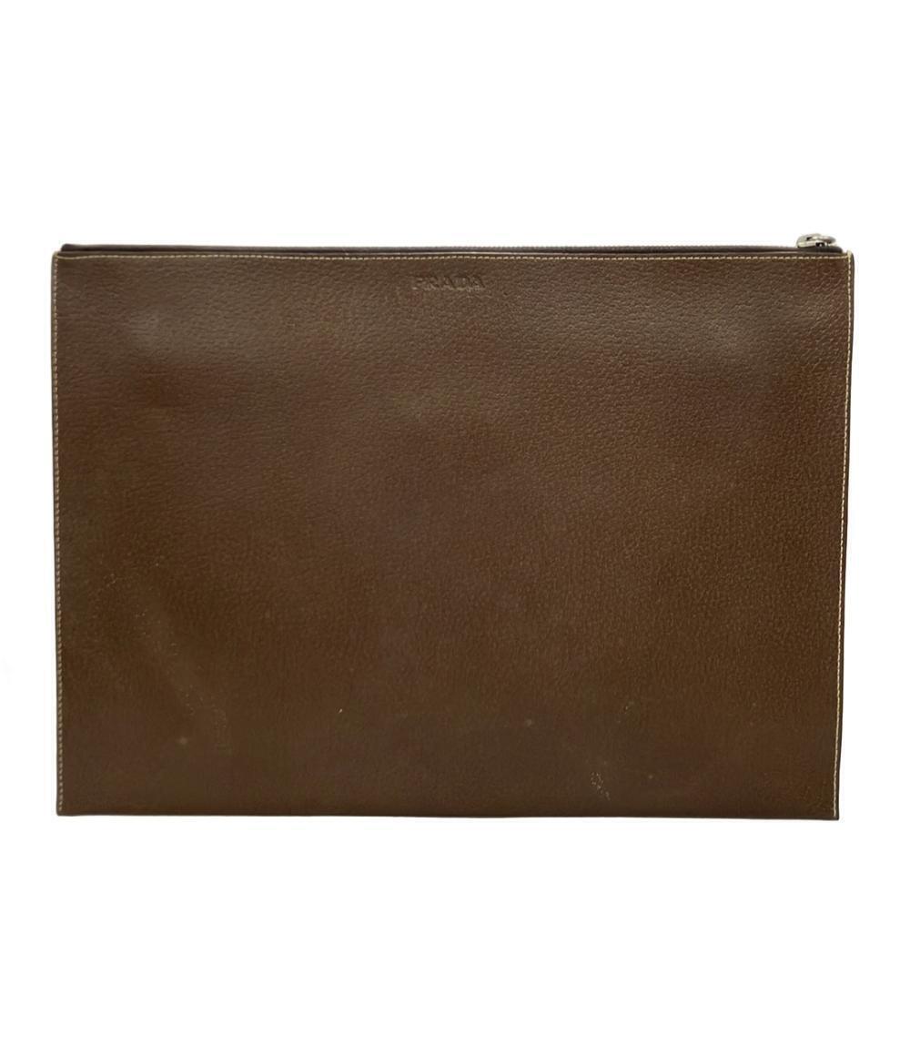 Prada Clutch Bag Brown